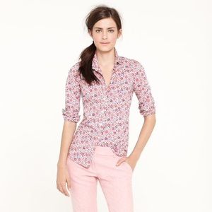 J Crew Liberty Perfect shirt in D'Anjo